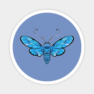 blue moth butterfly Magnet